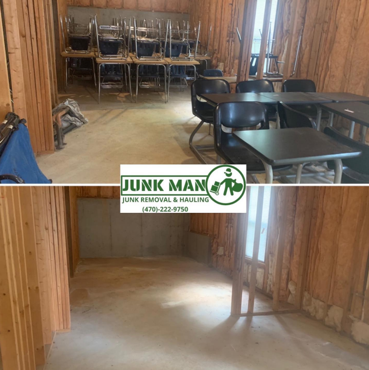 Junk Man providing basement clean out. The best junk removal